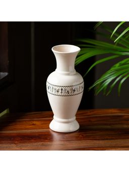 ExclusiveLane - Whispers Of Warli' Handcrafted Ceramic Vase