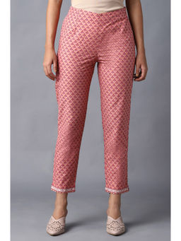 W - Pink Floral Slim Pants