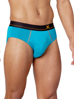 Frenchie - X - Drip Men Tencel Micro Modal Elastane Stretchable Blue Briefs