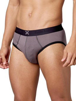 Frenchie - X - Hype Men Tencel Micro Modal Elastane Grey Briefs