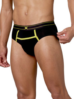 Frenchie - X - RIZZ Men Solid Tencel Micro Modal Elastane black Briefs
