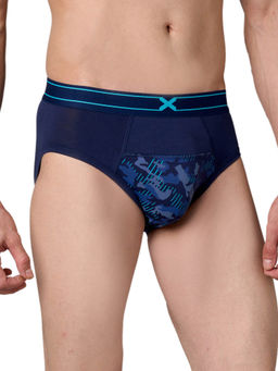 Frenchie - X - SIN Men Tencel Micro Modal Elastane Navy Blue Briefs