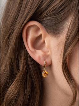 Gahan - Riza Yellow Gold Plated Designer Drop Earrings