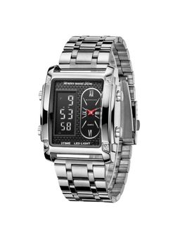 Giordano - Men LED Light Silver Analog Watch - GZ-50184 (M)