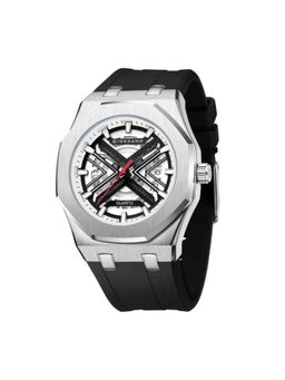 Giordano - Men Skeleton-Style Dial Silver Analog Watch - GZ-50185 (M)