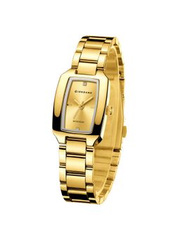 Giordano - Women Rectangular Dial Gold Analog Watch - GZ-60140 (M)