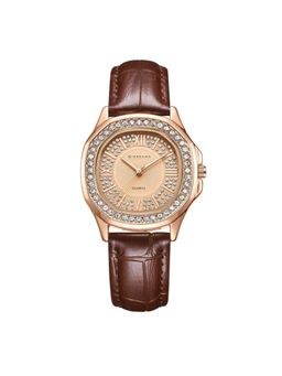 Giordano - Women Sparkling Roman Dial Rose Gold Analog Watch - GZ-60141 (M)