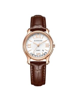 Giordano - Women Roman Numeral Dial White Analog Watch - GZ-60142 (M)