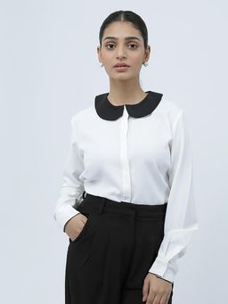 Strong And Brave - Women Standard Opaque Formal White Shirt