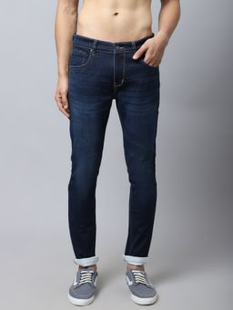 Cantabil - Men Dark Mercerised Jeans