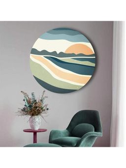 The Artment - Among The Seas And Hills Canvas (matte Finish)- Blue