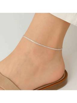 Miora - 925 Sterling Silver Astra Premium Anklet With Huid