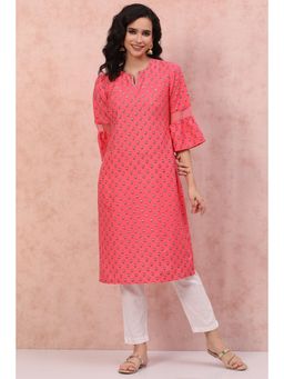 Rangriti - Pink Printed Kurta