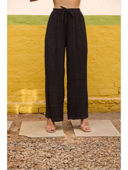 The Clothing Factory - Women Crepe Black Comfortable Trouser