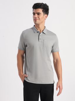 Jockey - 3913 Mens Super Combed Cotton Rich Half Sleeve Polo T-Shirt-Monument