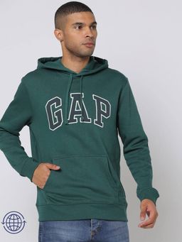 GAP - Men Logo Green Hoodie
