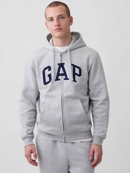 GAP - Men Typography Embroidered Relaxed Fit Jacket - Grey
