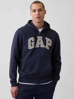 GAP - Men Typography Embroidered Relaxed Fit Jacket - Navy Blue