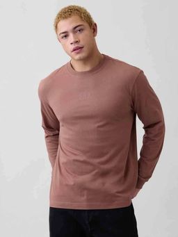 GAP - Men Regular Fit T-Shirt - Brown