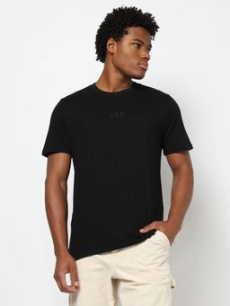 GAP - Men Regular Fit Logo T-Shirt - Black