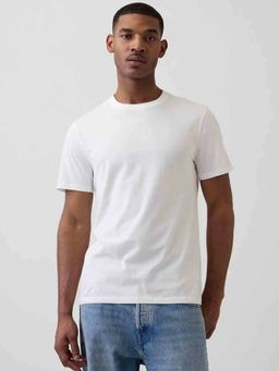 GAP - Men Regular Fit Logo T-Shirt - White