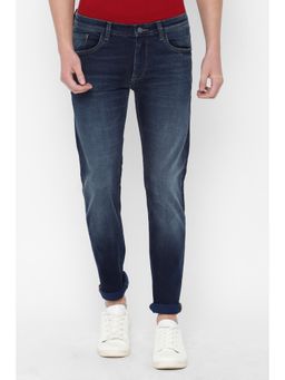 Allen Solly - Men Navy Super Slim Fit Light Wash Jeans