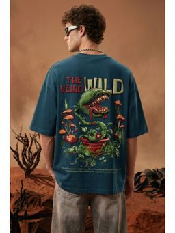 VEIRDO - Men's Wild Purple 3D Puff Graphic Printed Exclusive Supreme Edition T-Shirt