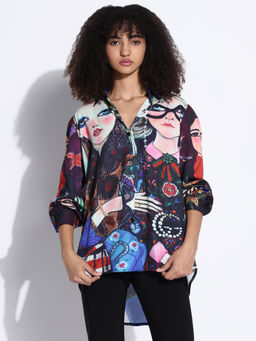 SHOWOFFFF - Edition Women Graphic Multi Oversized Shirt