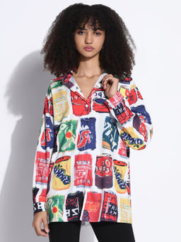 SHOWOFF - Edition Women Graphic Multi Oversized Shirt
