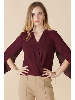 Gipsy - Wine Polyester Top