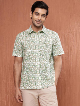 Fabindia - White Cotton Regular Shirt