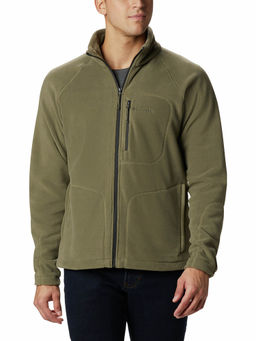 Columbia - Mens Green Color Polyester Fabric Full Sleeve Fast Trek Ii Full Zip Fleece Jacket