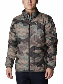 Columbia - Mens Green Color Polyester Fabric Full Sleeve Delta Ridge Down Jacket