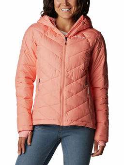Columbia - Womens Orange Color Polyester Fabric Full Sleeve Heavenly Hdd Jacket