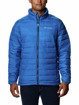Columbia - Mens Blue Color Polyester Fabric Full Sleeve Powder Lite Jacket