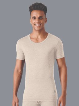 U.S. POLO ASSN. - Men Beige I754 Natural Polyester Thermal Top