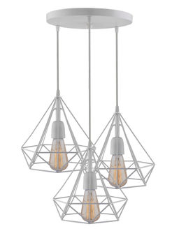 Homesake - Round Chandelier White Diamond Pendant