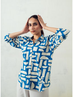 The Rune Studio - Azzure Printed Shirt