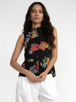 The Rune Studio - Layla Sleeveless Top- Black