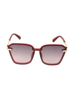 Carlton London - Red & Gold Toned Oversized with UV Protected Lens Sunglass For Women (60)