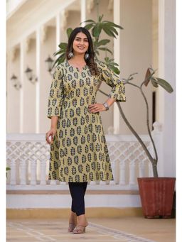 Jaipuri Adaah - Sofia Hand Block Printed A-Line Kurta