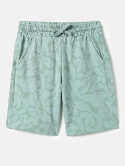 United Colors of Benetton - Green Pure Cotton Printed Shorts