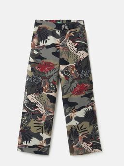United Colors of Benetton - Multi-Color Viscose Printed Trouser