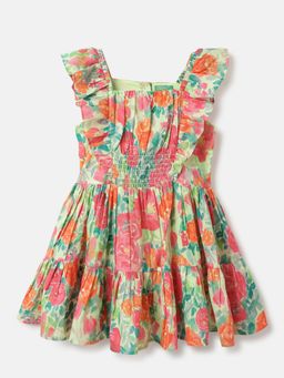 United Colors of Benetton - Multi-Color Pure Cotton Printed Dress