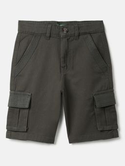 United Colors of Benetton - Brown Pure Cotton Solid Shorts