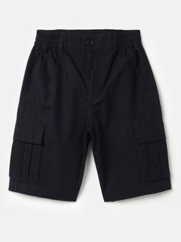 United Colors of Benetton - Black Pure Cotton Solid Shorts