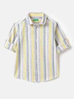 United Colors of Benetton - Multi-Color Pure Cotton Stripes Shirt