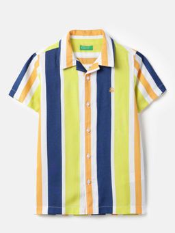 United Colors of Benetton - Multi-Color Viscose Stripes Shirt