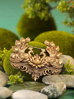 Cosa Nostraa - Precious Peacock Brooch