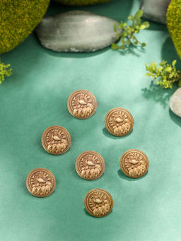 Cosa Nostraa - Peacock In Paradise Buttons (Pack of 7)